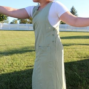 Green summer maxi dress